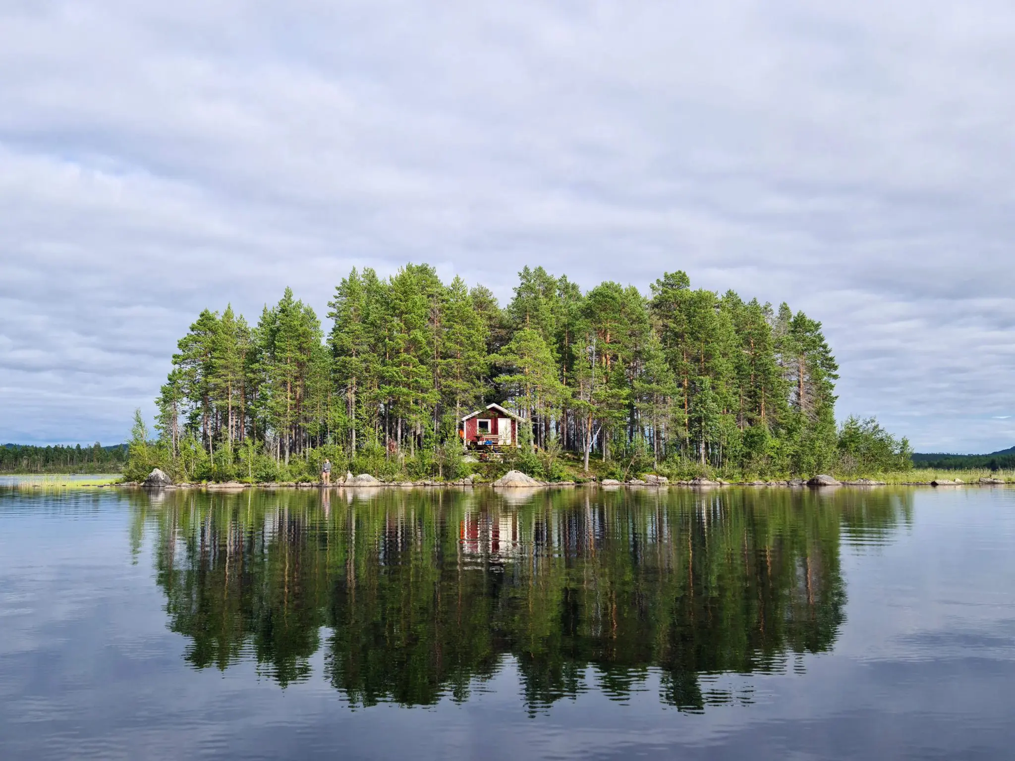 Eiland op de Lofoten