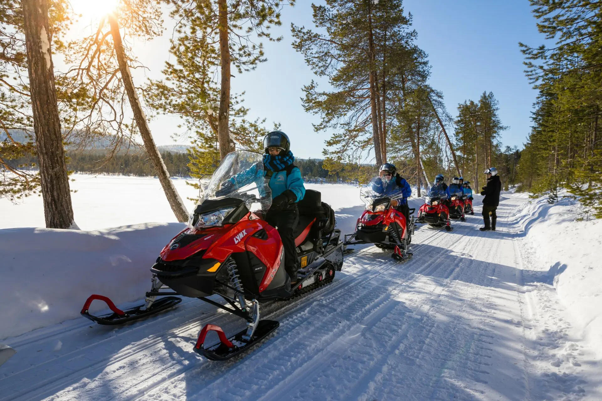 Sneeuwscooter in Lapland